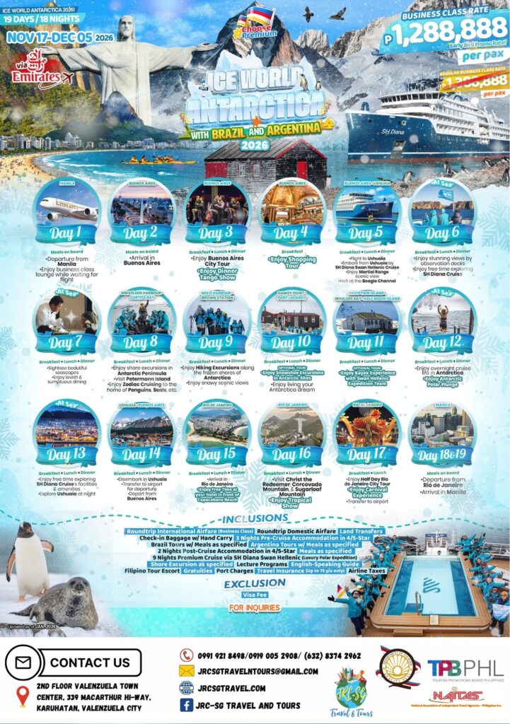 ANTARCTICA (Ice World Antarctica with Brazil & Argentina) 2026