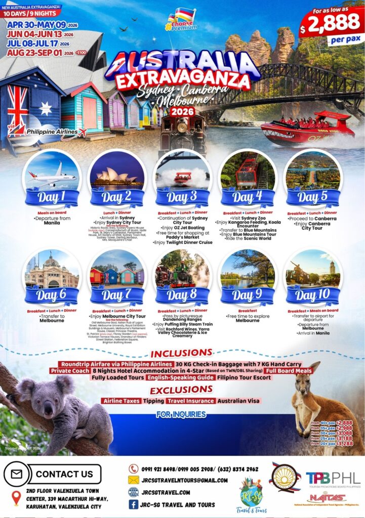 AUSTRALIA (Australia Extravaganza via PAL) 2026