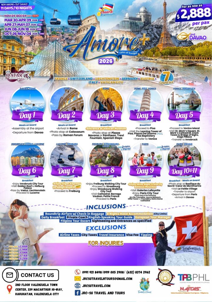 EUROPE (Amore+-Out Davao) 2026