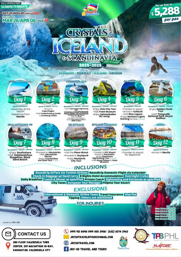 ICELAND & SCANDINAVIA (Crystals of Iceland & Scandinavia) 2025-2026