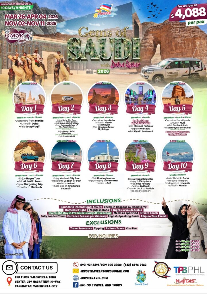 SAUDI (Gems of Saudi with Doha) 2026