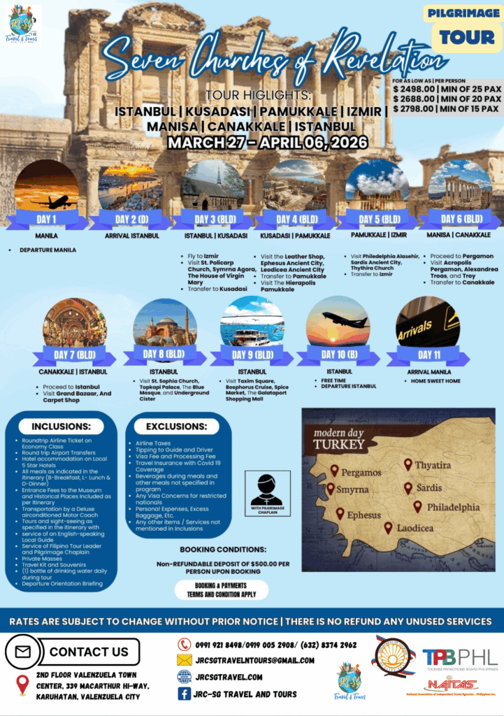 SEVEN CHURCHES OF REVELATION MAR 2026