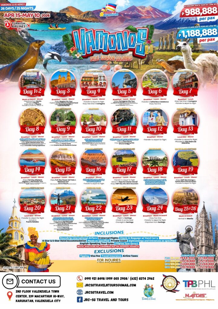 SOUTH AMERICA (Vamonos 2.0) 2026