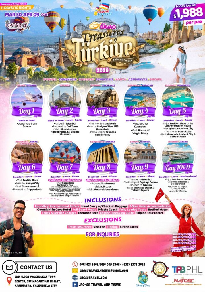 TURKIYE (Treasures of Turkiye-Out Davao) 2026